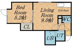 ドルチェ【102号室】の間取り