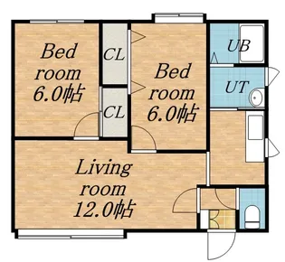 ヴィレッジイトウ【101号室】の間取り