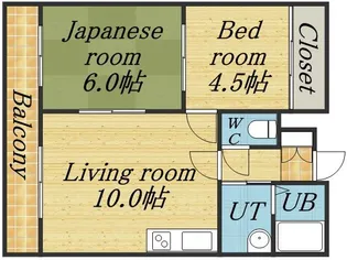 ノースシティ17【105号室】の間取り