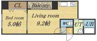ラクラス札幌北7条【9階】の間取り