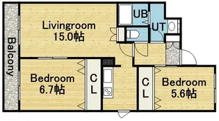 コンフォース杜【503号室】の間取り