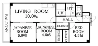 ハイツディオネ【9階】の間取り