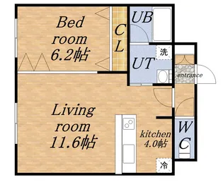 レジディア札幌駅ノース【605号室】の間取り