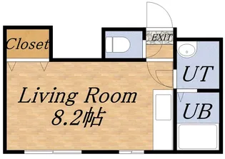 コーポラス19B棟【1階】の間取り