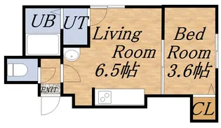 コーポラス19B棟【2階】の間取り