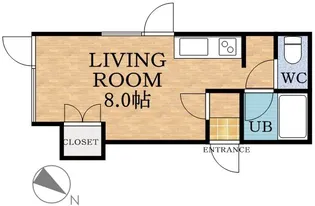 シックハイツ【105号室】の間取り