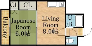 22条マンション【3階】の間取り