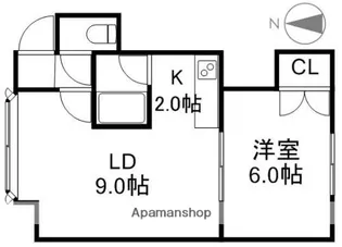 ドミール22【202号室】の間取り