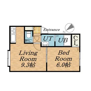 プレシャスコート百合が原【106号室】の間取り