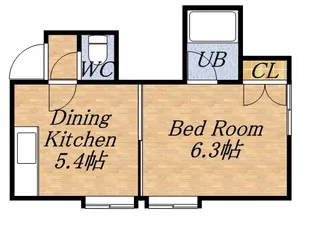 ラ・メゾン22【205号室】の間取り