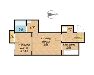 ウイングコート札幌Ⅰ【203号室】の間取り