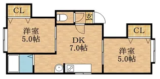 アークコート北丘珠【0101号室】の間取り