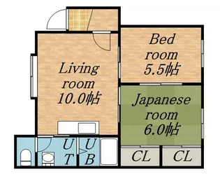 ミドリハイツ【00102号室】の間取り
