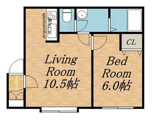 ペパーミント【105号室】の間取り