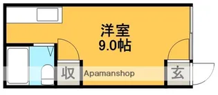 コーポラス中欧【1-B号室】の間取り