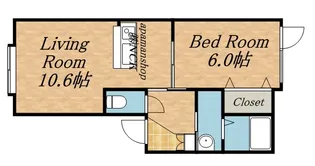 カーサノルテ琴似【302号室】の間取り