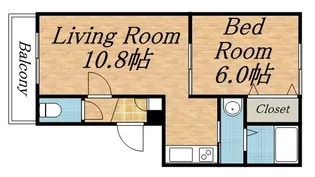 レヴェランス【1階】の間取り