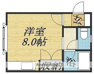 エスペランサ前田【203号室】の間取り
