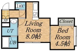 リバティ【3階】の間取り