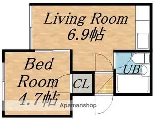コーポひろ【205号室】の間取り