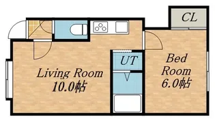 北海道札幌市手稲区西宮の沢四条1丁目【アパート】の間取り