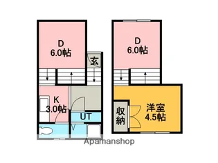 スリーステージ【1階】の間取り