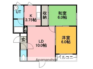 稲積スカイパレス1号棟【202号室】の間取り
