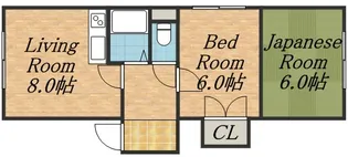 コーポ晶子館【4階】の間取り