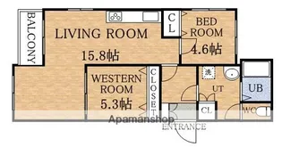 北海道札幌市西区山の手二条9丁目【マンション】の間取り