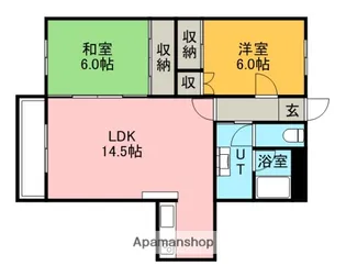 ニューライフサッポロC【203号室】の間取り
