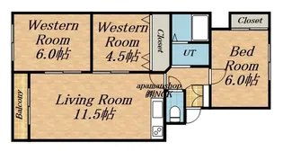 ミユキコートⅡ【0305号室】の間取り