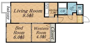 ビューシャトー【4階】の間取り