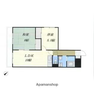 メゾンド山の手【2階】の間取り