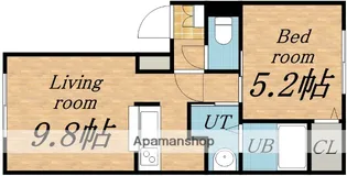 グランメールWEST9【4階】の間取り