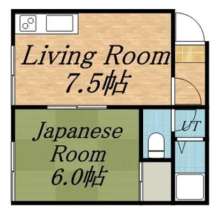 ハイツ寿【102号室】の間取り