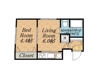 ブランノワール西町南【4階】の間取り