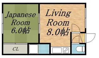 メゾン友【0102号室】の間取り