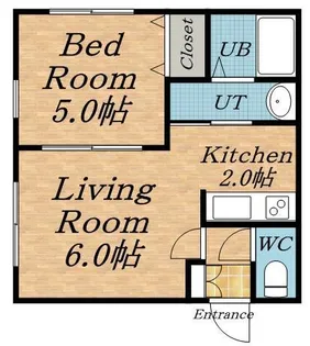 ヴィヴィ【101号室】の間取り