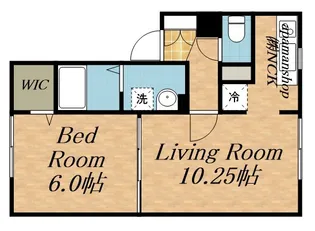 セジュールさつき【107号室】の間取り