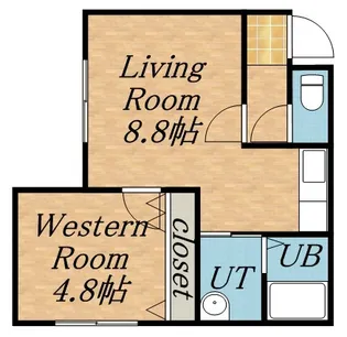ル・ファール琴似【4階】の間取り