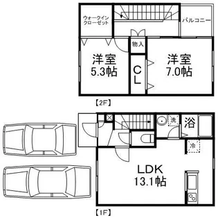 フジエール・宮の沢(フジエールミヤノサワ)【1階】の間取り