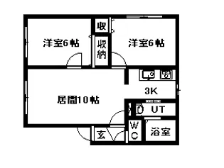 パークハイム1.2【1階】の間取り