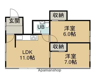 マンション木村【2階】の間取り