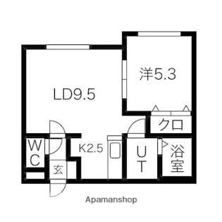 サンテラス星置東【3階】の間取り