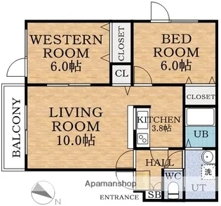 コンフォルト西武 SUUMO掲載NG【3階】の間取り