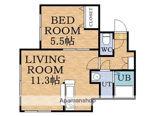 カーサスニップⅡ【3階】の間取り