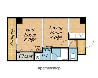 メゾン24【403号室】の間取り