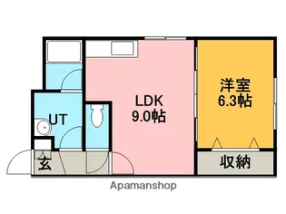 テイネSビルディング【3階】の間取り