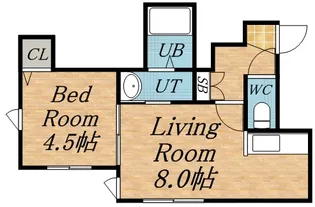 アメニティ【203号室】の間取り