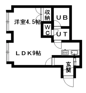 ビューフラット宮の沢【2階】の間取り